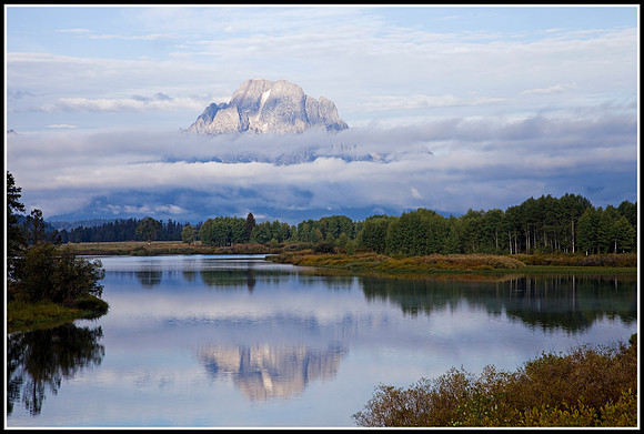 Mt Moran at the Oxbow Bend of the Snake River - Grand Tetons