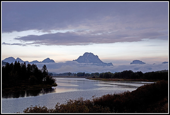 Mt Moran at the Oxbow Bend of the Snake River - Grand Tetons