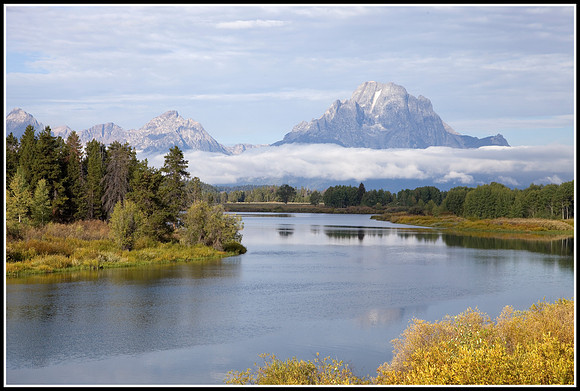 Mt Moran at the Oxbow Bend of the Snake River - Grand Tetons
