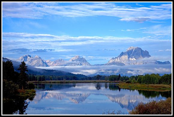 Mt Moran at the Oxbow Bend of the Snake River - Grand Tetons