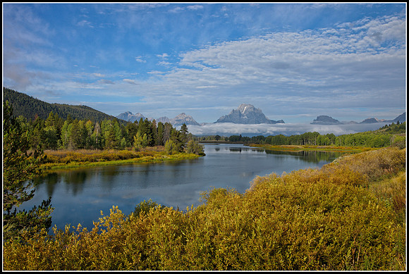 Mt Moran at the Oxbow Bend of the Snake River - Grand Tetons