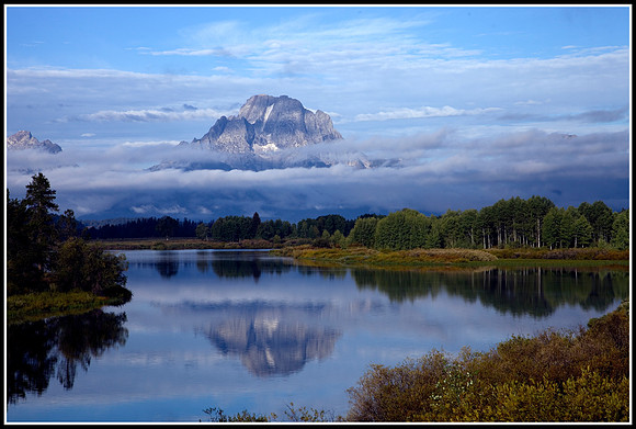 Mt Moran at the Oxbow Bend of the Snake River - Grand Tetons